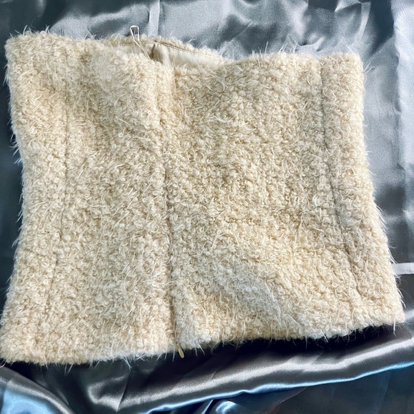 Cream Stylish Tube Top - Picture 3 of 7